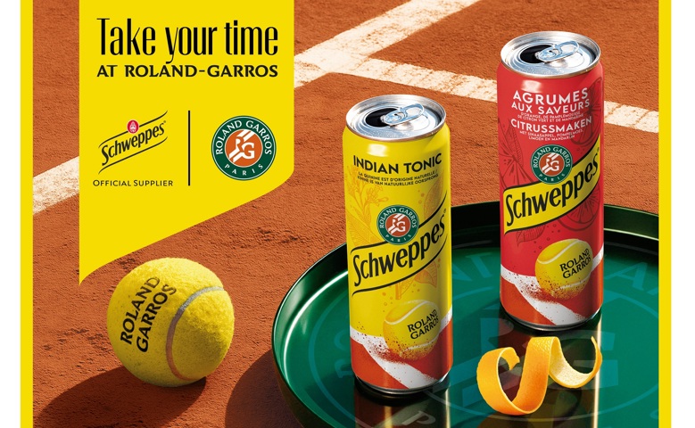 Schweppes® partners with Roland-Garros in a new three-year collaboration