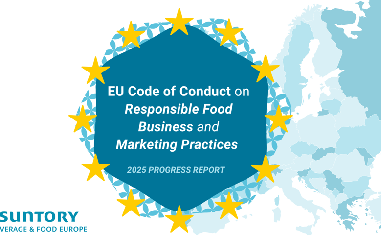 Suntory Beverage and Food Europe releases its 4th EU Code of Conduct report: tracking progress on commitments 