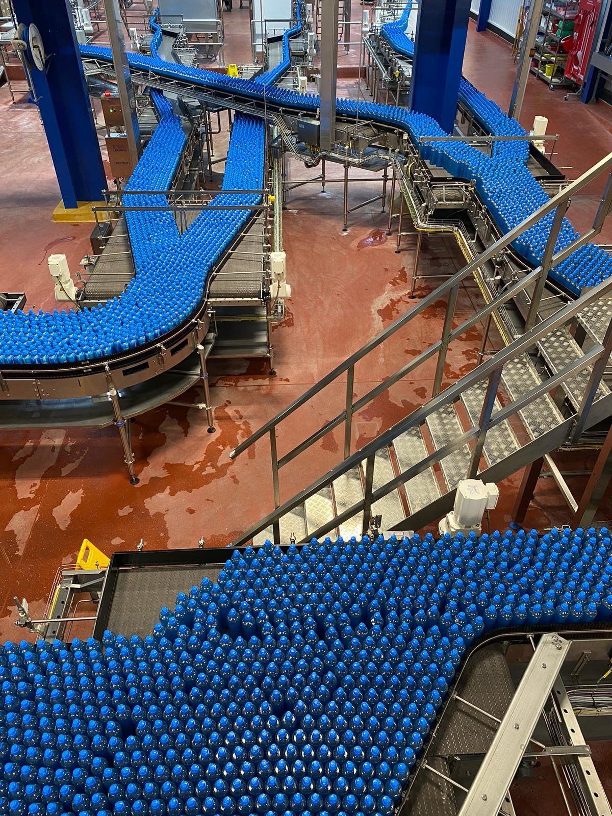 Blucozade on the factory line