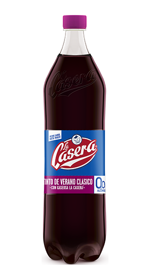 Tinto de verano 0,0 alcohol con gaseosa La Casera®