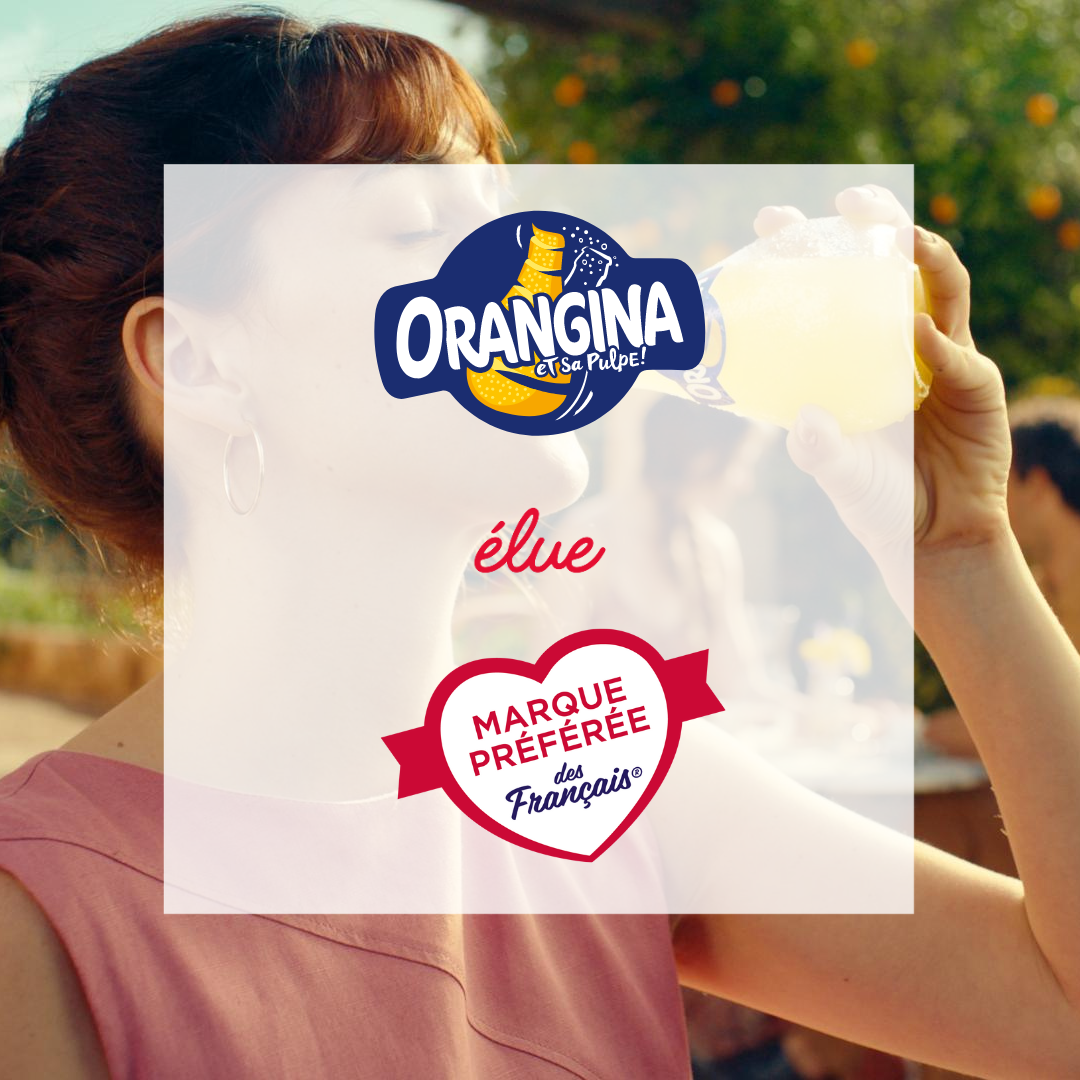 ORANGINA EST ÉLUE MARQUE PRÉFÉRÉE DES FRANÇAIS DANS LA CATÉGORIE « SODAS »